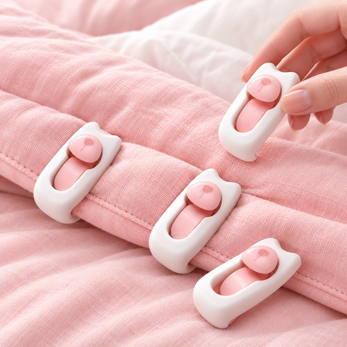 Anti-Slip Duvet & Comforter Fastener Clips