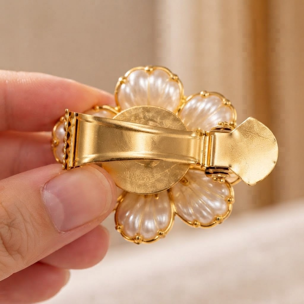 Gold Pearl Decorative Curtain Clip Tieback