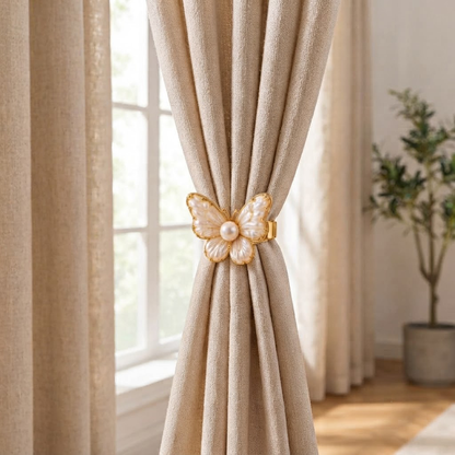 Gold Pearl Decorative Curtain Clip Tieback