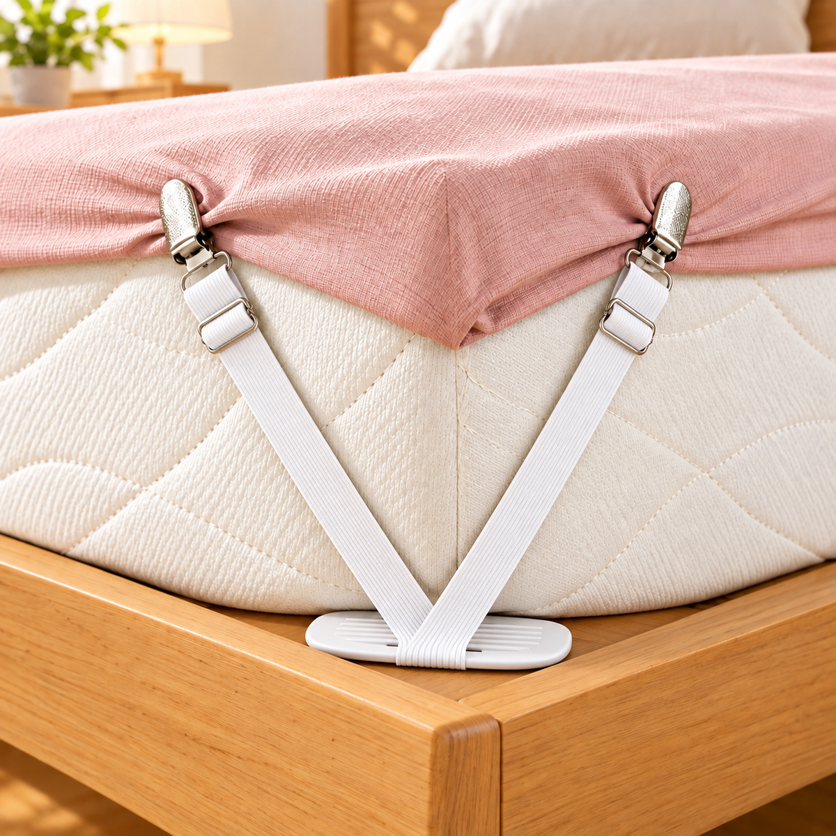 Adjustable Elastic Bed Sheet Fastener Clips
