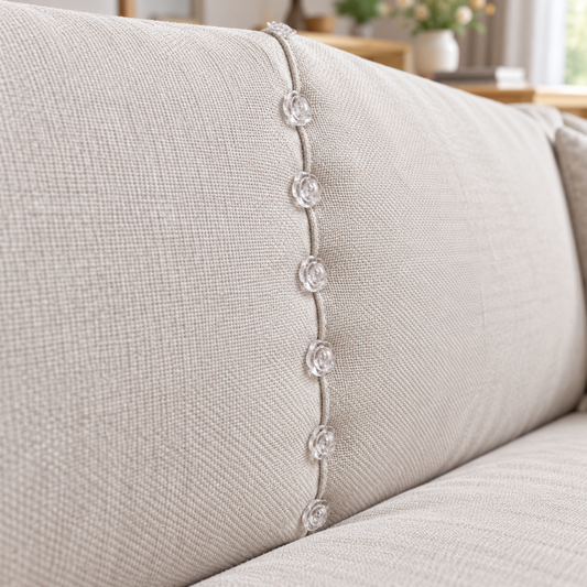 Clear Rose Upholstery Twist Pins for Sofa Covers